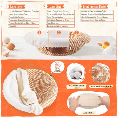 Sourdough Starter Kit, Sourdough Bread Baking Supplies, Sour Dough Starter Kits, Sourdough Tools for Modern Home And Kitchen, Sour Dough Tools, Bread Making Tools Kit, Gifts for Bakers Women Wife Mom