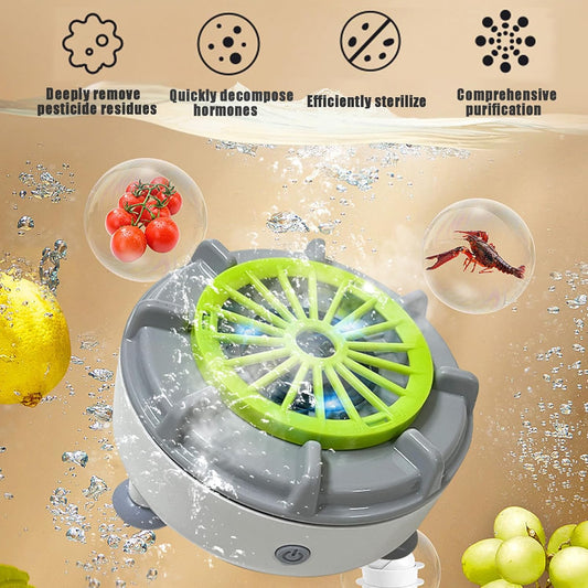 Fruit and Vegetable Wash,Seattleget Efficient Portable Fruit and Vegetable Washers,Fruit and Vegetable Cleaning Machines,Automatic Washer Spinner Machine for Cleaning Fruits, Vegetables111