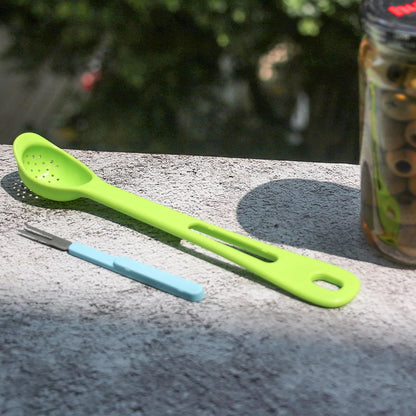 pickle forks 2 pieces Olive Spoon, pickle picker Jar Spoon and Fork Set, for Kitchen Olives Cans, Onions, Cucumbers, Slotted Spoon