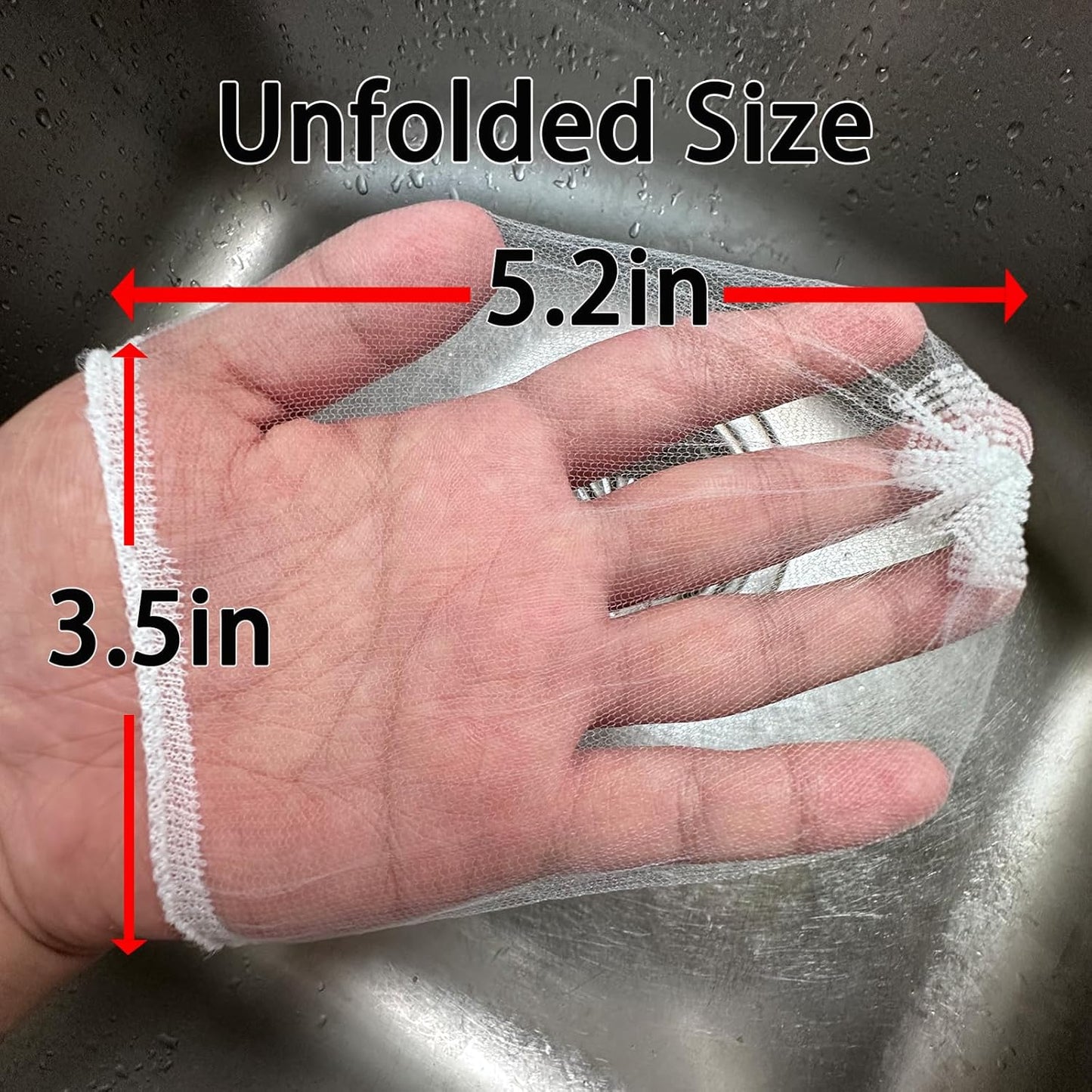 Kitchen Sink Drain Strainer Net Bag, 200 PCS Disposable Mesh Sink Strainer Filter Bag for Collecting Kitchen Drains Food Waste Leftover Garbage