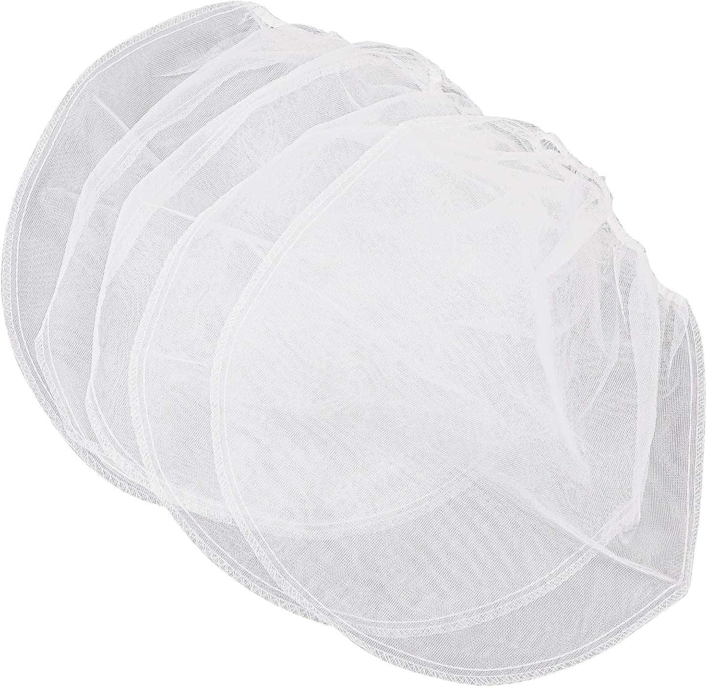 Paint Strainer Bags 1 Gallon Paint Filter Bag White Fine Mesh Disposable Bag Bucket Strainer with Elastic Drawstring Top Opening for Paint Gardening, 5 Pack