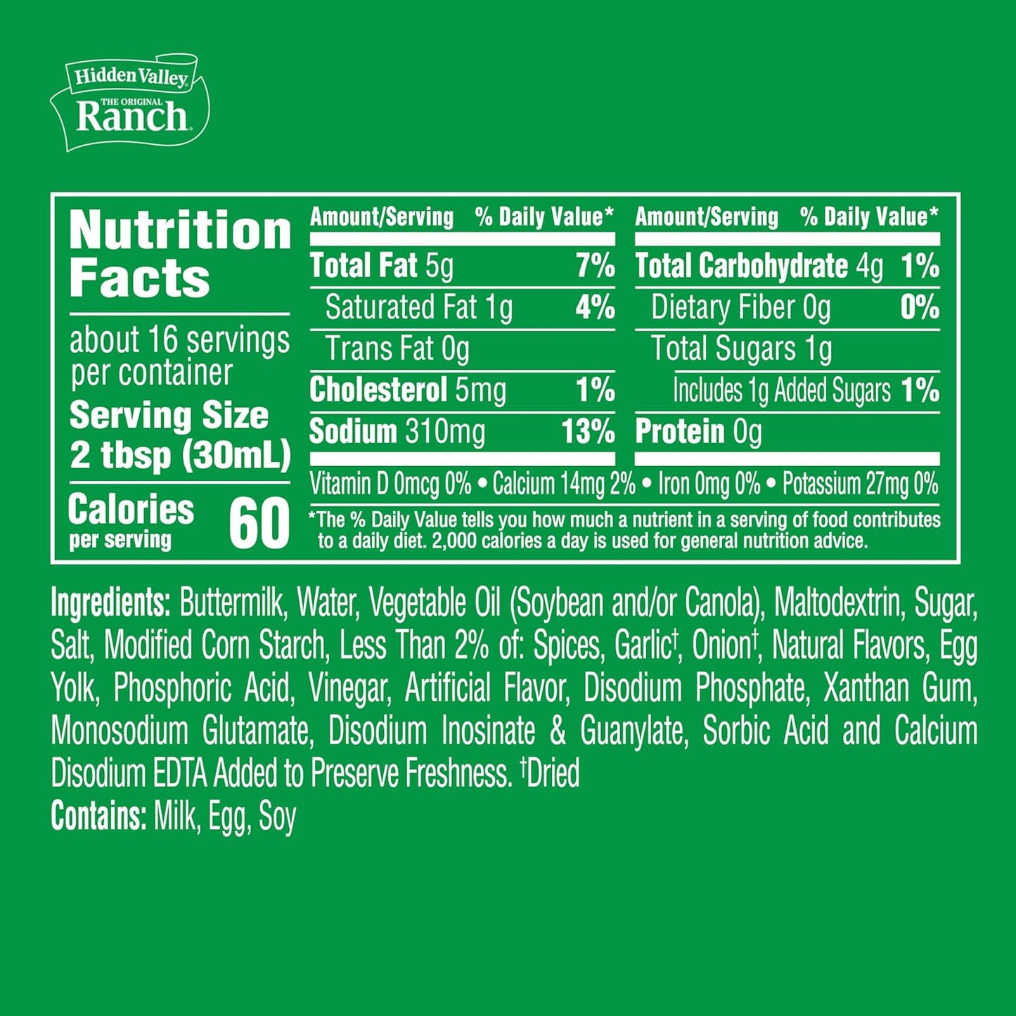 Hidden Valley Light Ranch Condiment and Dressing, Easy Squeeze Bottle, 16 Fl Oz, (Package May Vary)