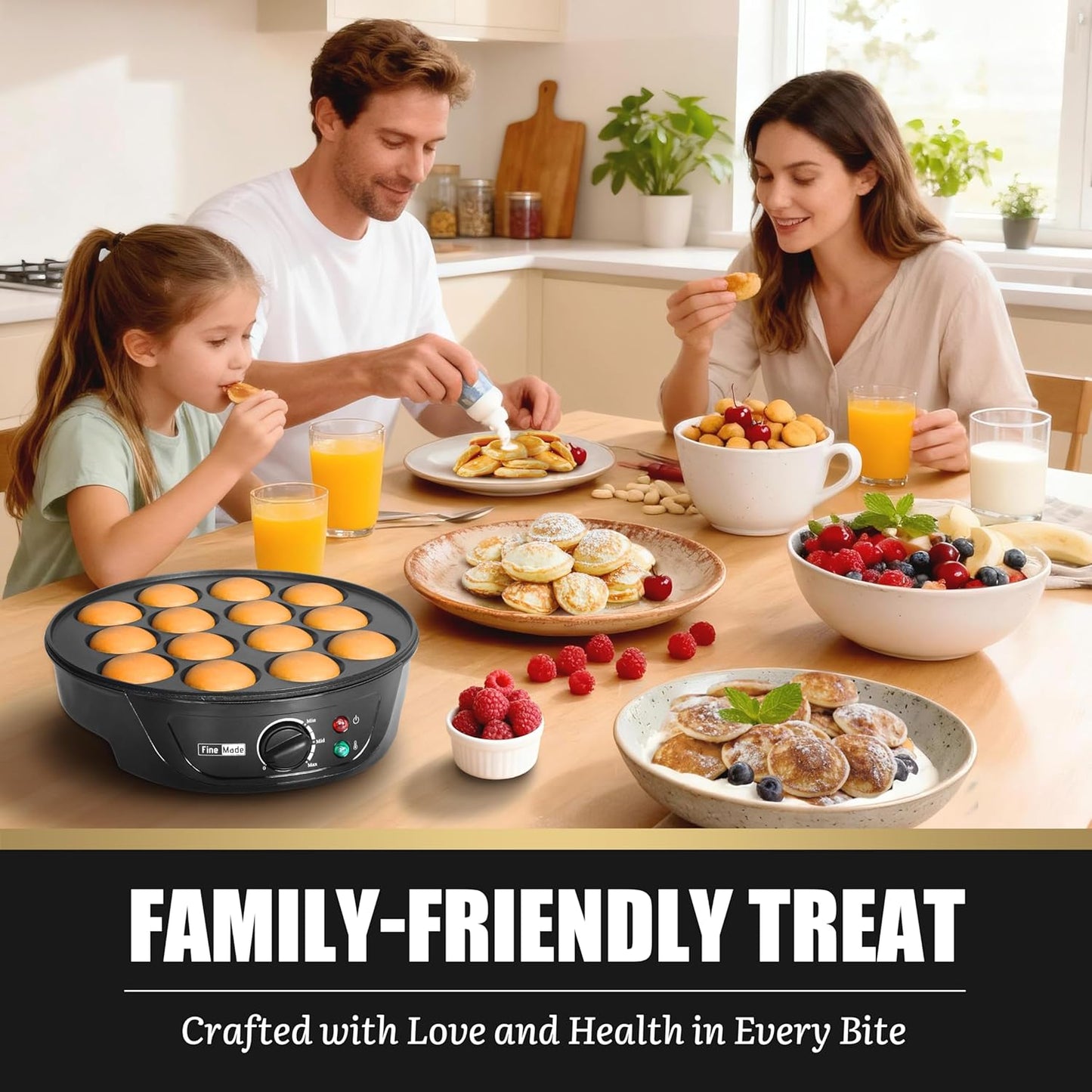 FineMade Electric Empanada Maker Machine with Press Mold,Large Dumpling Maker Press,Pierogi Maker Press Machine,Make 4 Psc of 6 Inches Large Empanadas,Jamaican Beef Patties,Calzones,Pocket Pies,Black