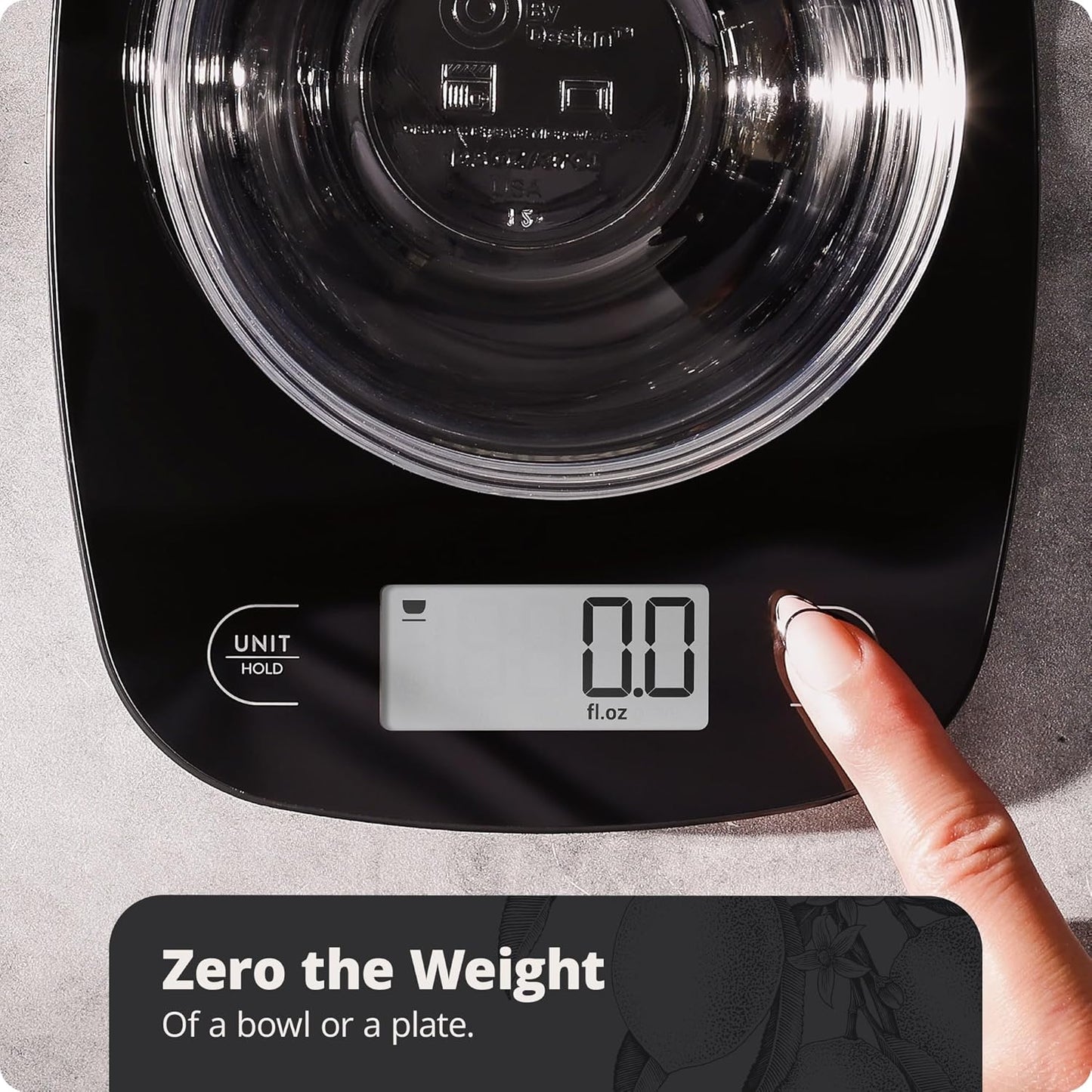 Greater Goods Food Scale – Digital Kitchen Scale, 1g Precision, Easy-Tare & Quick Conversion, Slim Compact Design, Durable & Portable | Ideal for Cooking, Baking & Meal Prep
