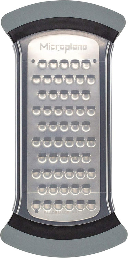 Microplane Mixing Bowl Grater - Extra Coarse Grater for Cauliflower Rice - Purist Blue