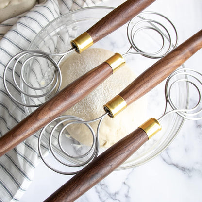Black Walnut Dough Whisk