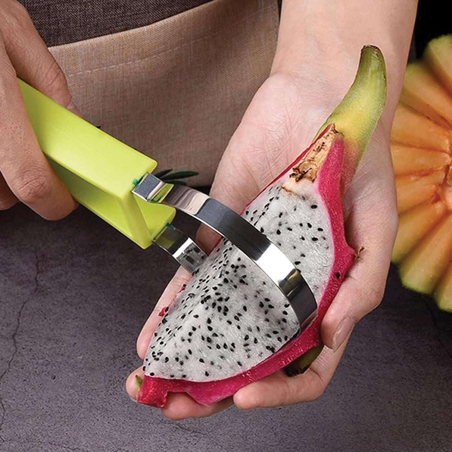 HIC Kitchen Spiral Vegetable Slicer, 18/8 Stainless Steel Blades