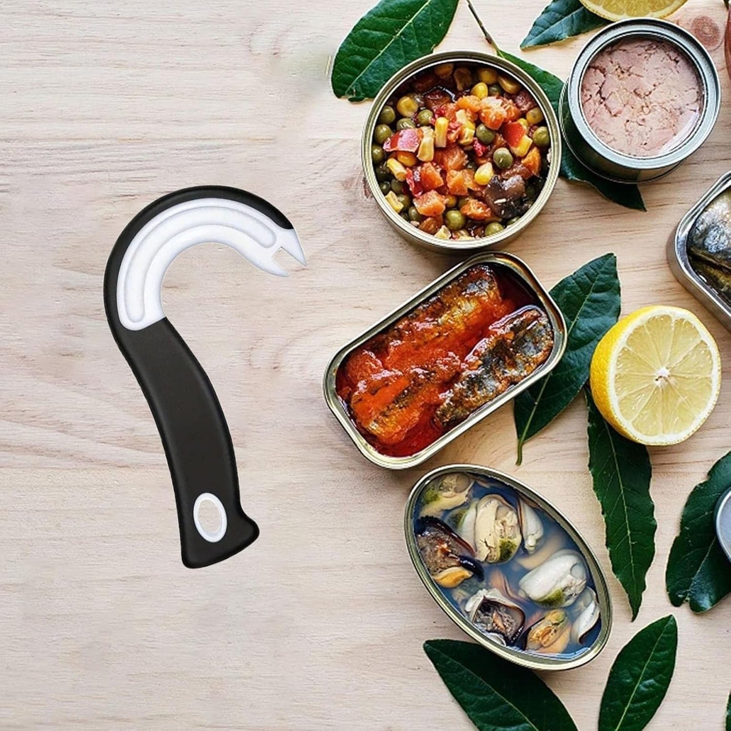 Hand can opener manual, can opener for seniors, Easy Open Ring Pull Can Opener, convenient to open cans labor-saving tools can be used for a variety of Pull-Tab Cans, Soda Cans Canned Pet