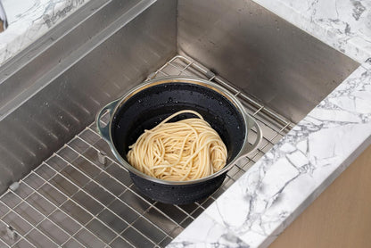 Better Houseware Silicone & Stainless Steel Collapsible Colander – 9.5" Diameter