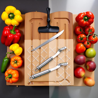 2pcs Stainless Steels Pepper Seed Corer Remover, Stainless Steel Tool, Chili Corer Remover with Serrated Slice and Handle Kitchen Tools Fruit and Vegetable ﻿