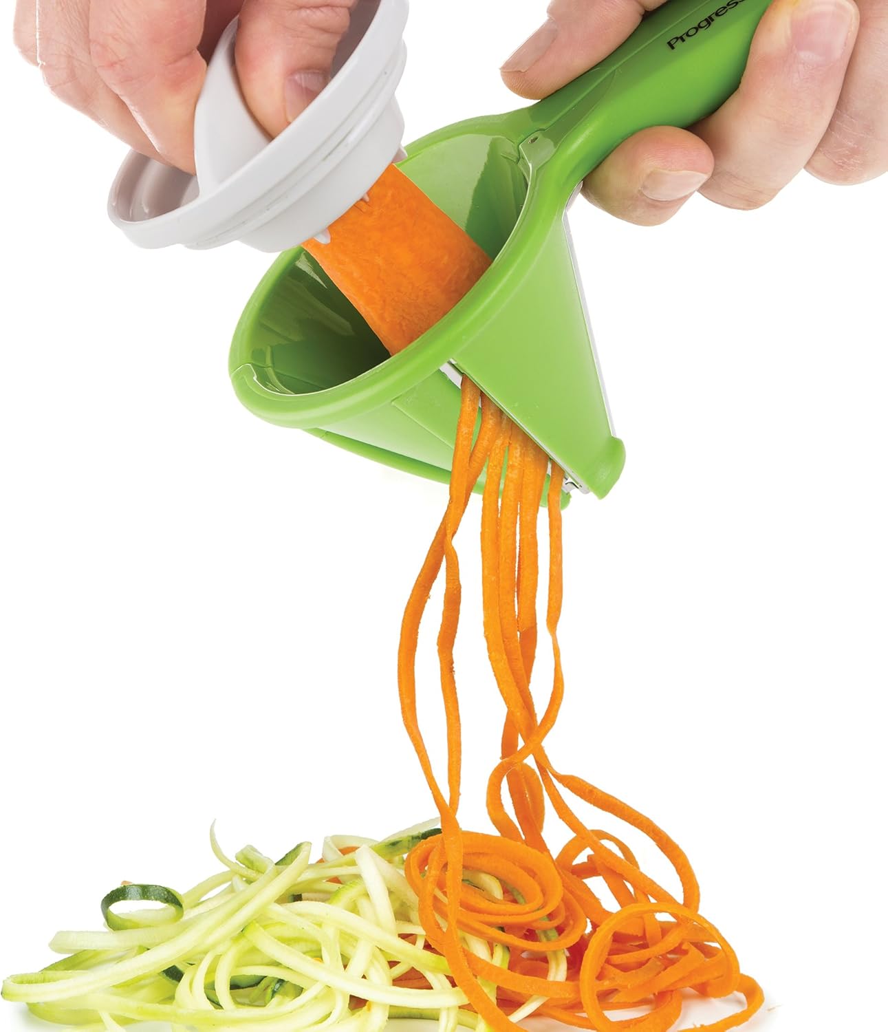 Prepworks by Progressive Veggie Spiralizer, Quick Way to Make Veggies, Julienne, Ribbon Cut, Zucchini, Pasta Noodle, Spaghetti, Dishwasher Safe