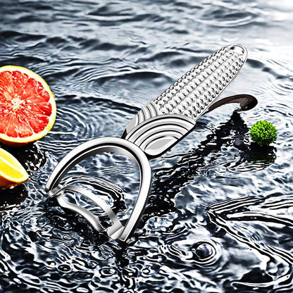 Maxjoy Corn Peeler and Cob Stripper Stainless Steel Tool for Kernel Removal on Corn Cob