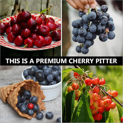 Kichvoe Cherry Pitter Tool Multifunctional Fruit Vegetable Corer Easy Squeeze Grip Cherry Grape Olive Pit Remover Kitchen Gadget 10.62X6.29X3.93In