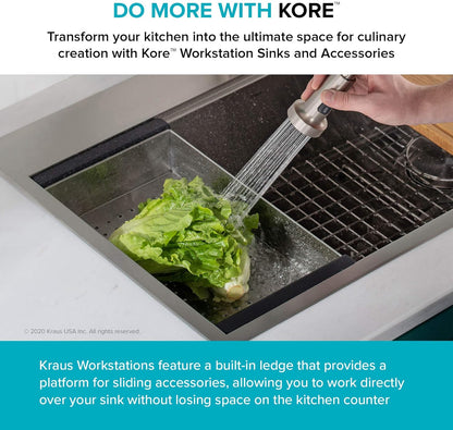 KRAUS Stainless Steel Colander for Workstation Kitchen Sink, CS-6