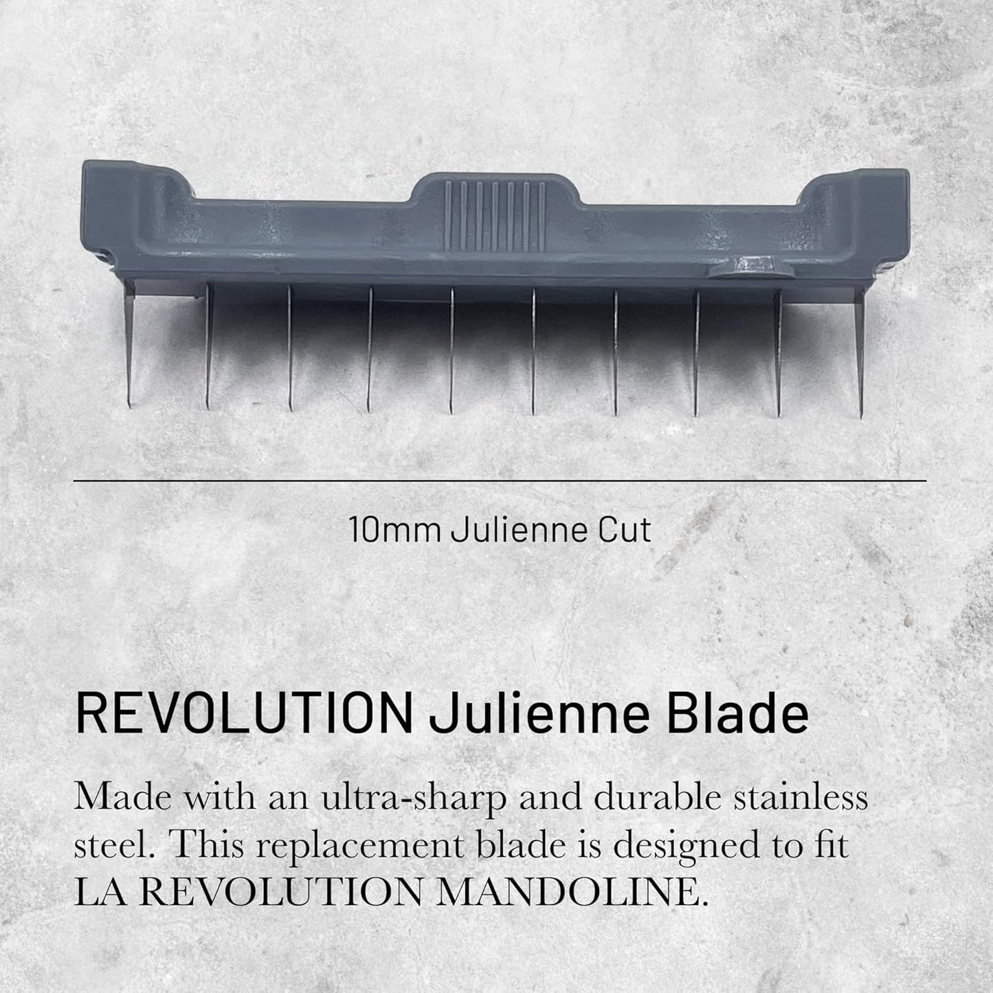 de Buyer REVOLUTION Julienne Blade - 2 mm - Ultra-Sharp Stainless Steel Replacement Blade - Designed for LA MANDOLINE REVOLUTION - Made in France