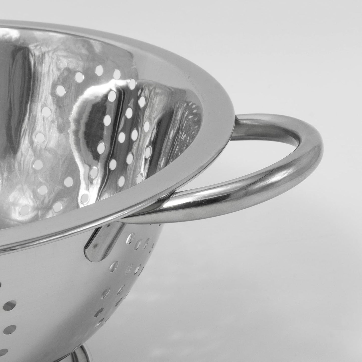 ExcelSteel Colander Set Stainless Steel | Nesting Design | Mirror Polished | Oversized Handles | 1-4 Quart, Set of 3