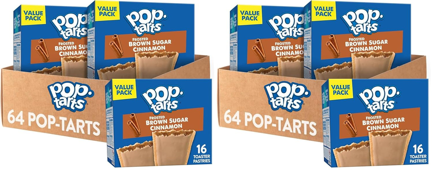 Pop-Tarts Toaster Pastries, Breakfast Foods, Kids Snacks, Value Pack, Frosted S'mores (64 Pop-Tarts)