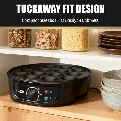 FineMade Electric Empanada Maker Machine with Press Mold,Large Dumpling Maker Press,Pierogi Maker Press Machine,Make 4 Psc of 6 Inches Large Empanadas,Jamaican Beef Patties,Calzones,Pocket Pies,Black
