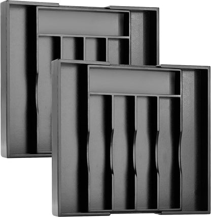 Bellsal Silverware Organizer Kitchen Drawer Organizer Expandable Bamboo Utensil Holder Cutlery Tray for Kitchen Utensil and Flatware Bedroom Office