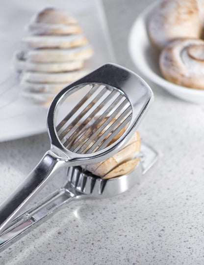 Fox Run Mushroom and Egg Slicer, Cast Aluminum,Silver