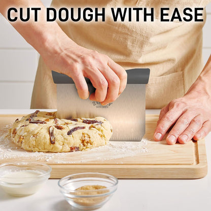 Zulay Kitchen Dough Blender - Stainless Steel Pastry Cutter, Heavy Duty Dough Cutter With Blades, Pastry Blender And Butter Cutter - Pastry Cutter For Baking (Blue)