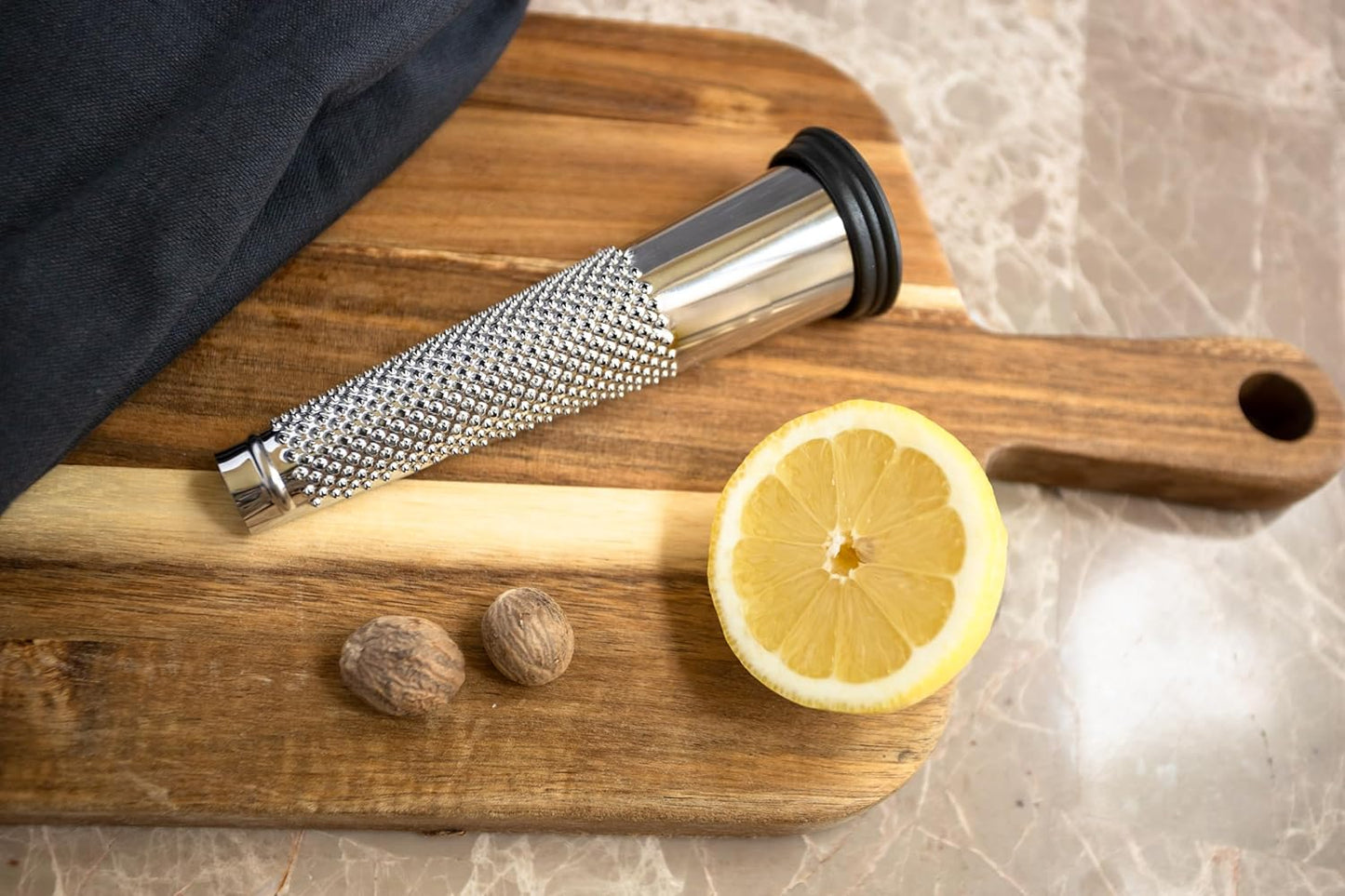 Fox Run Stainless Steel Cone Nutmeg Grater, 5.5" With Storage