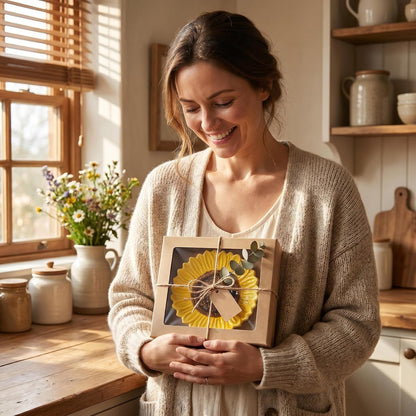 Set of 2 Ceramic Sunflower Spoon Rests for Kitchen Counter & Stove Top | Bright sunflower design adds farmhouse charm while protecting countertops and keeping cooking utensils within easy reach.
