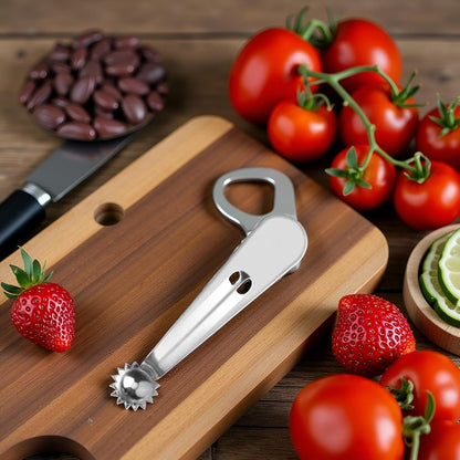 1Pc Tomato Corer Tool, Tomato Corer Remover, Tomato Top Stem Remover, Strawberry Corer Remover Tool, Strawberry Stainless Steel Stem Remover Tool, Portable Tomato Top Stem