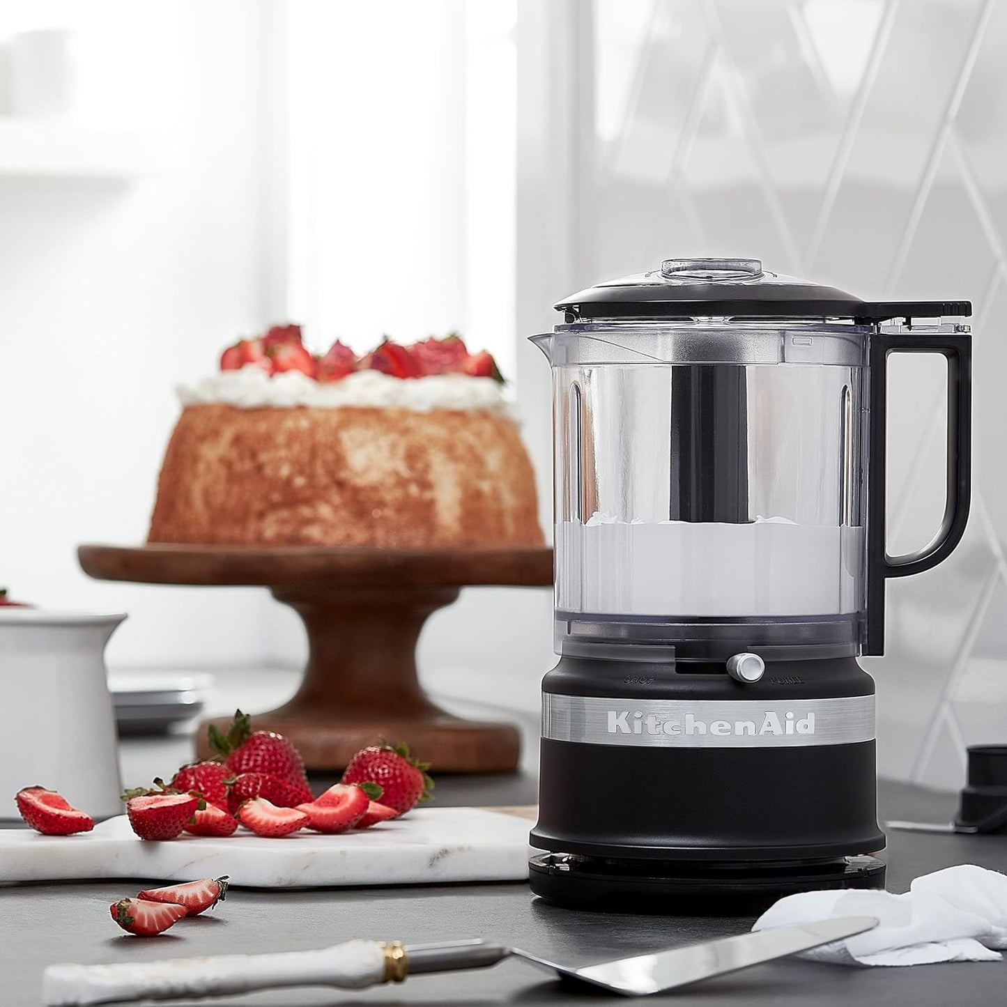 KitchenAid 5 Cup Food Chopper KFC0516BM, Matte Black
