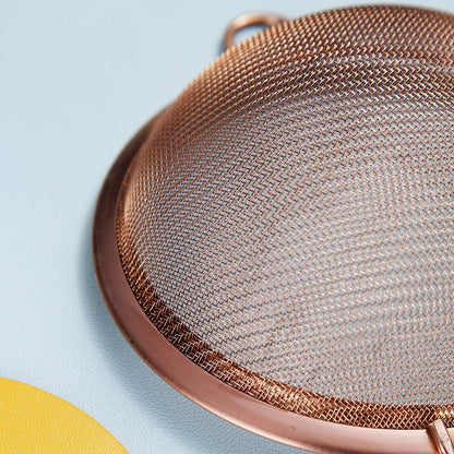 Kyraton Fine Mesh Strainer 6 Pieces Set, Flour Sifter For Baking, Stainless Steel Clander, Matcha Tea Strainer, Gravy Separator, Stasher Sieve Pasta Strainers