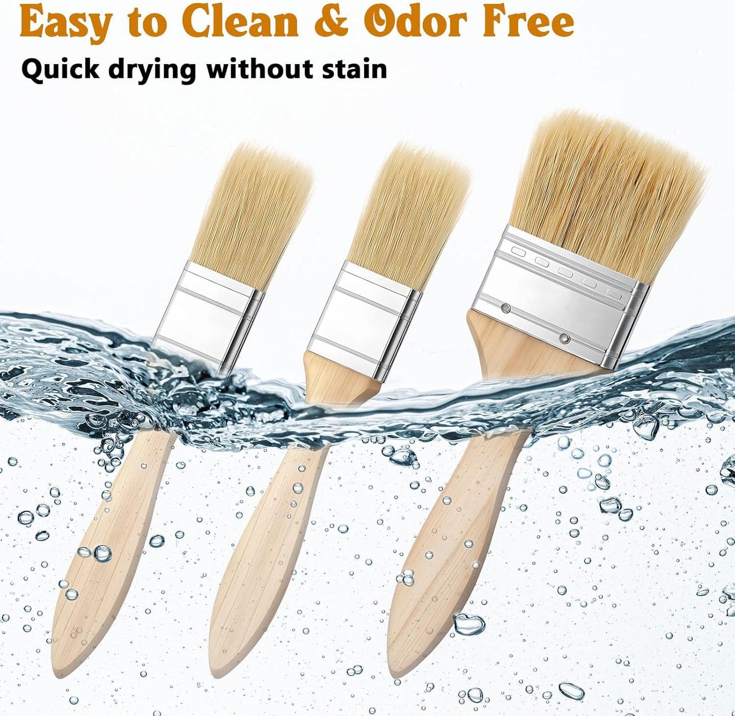 3 PCS Pastry Brush for Baking Basting Brush for Cooking Butter Brushes for Cooking BBQ Kitchen Baking Brushes Oil-Brush for Oil Sauce, Butter, Sauce