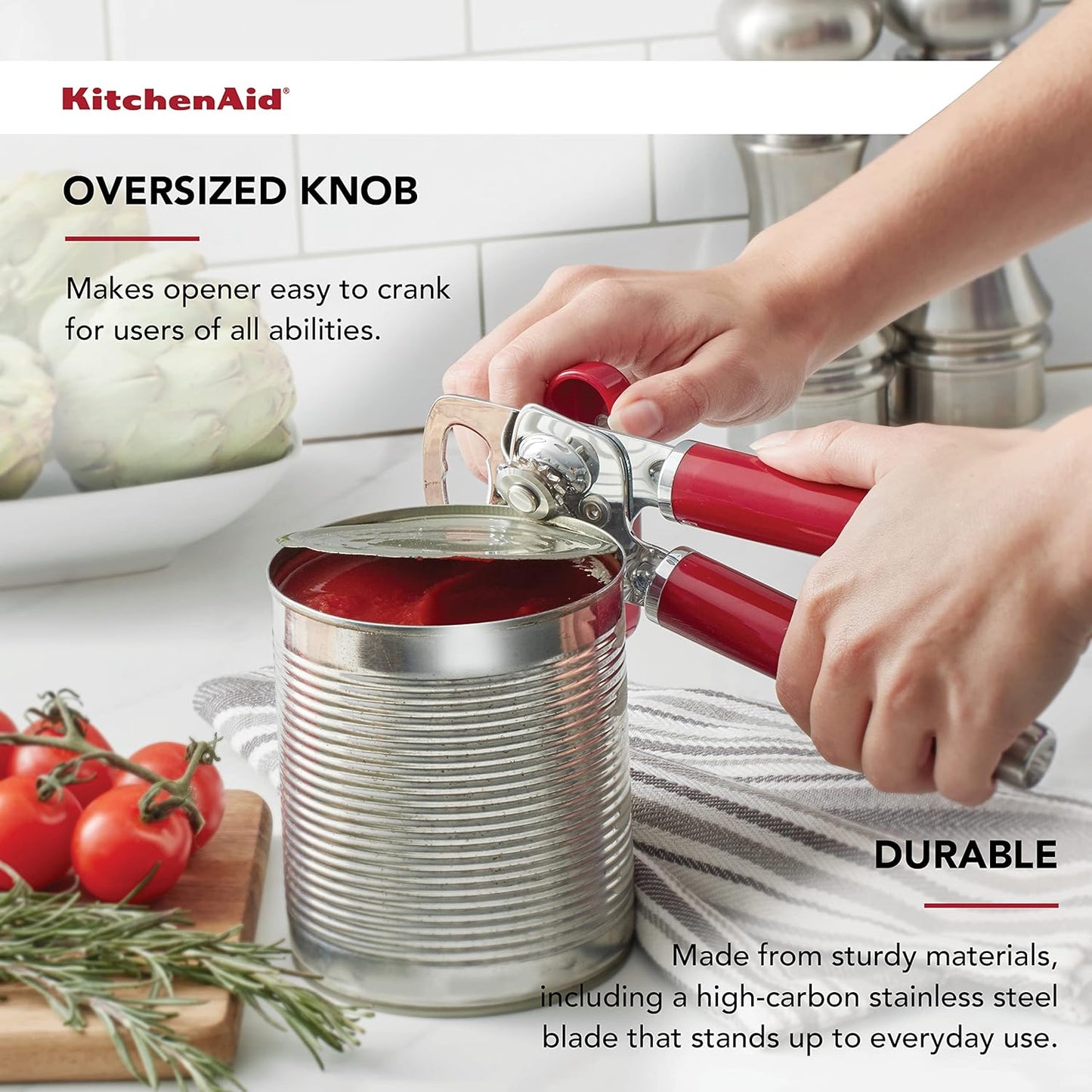 KitchenAid Gourmet Multifunction Can Opener/Bottle Opener, 8.36-Inch, Black