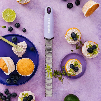 Premium Classic Series Zester - Pomegranate Red | Lemon Zester tool, Hard Cheese & Vegetable Grater | For Citrus, Parmesan Cheese, Garlic, Ginger, Nutmeg | Fine Stainless Steel Blade, Made in USA
