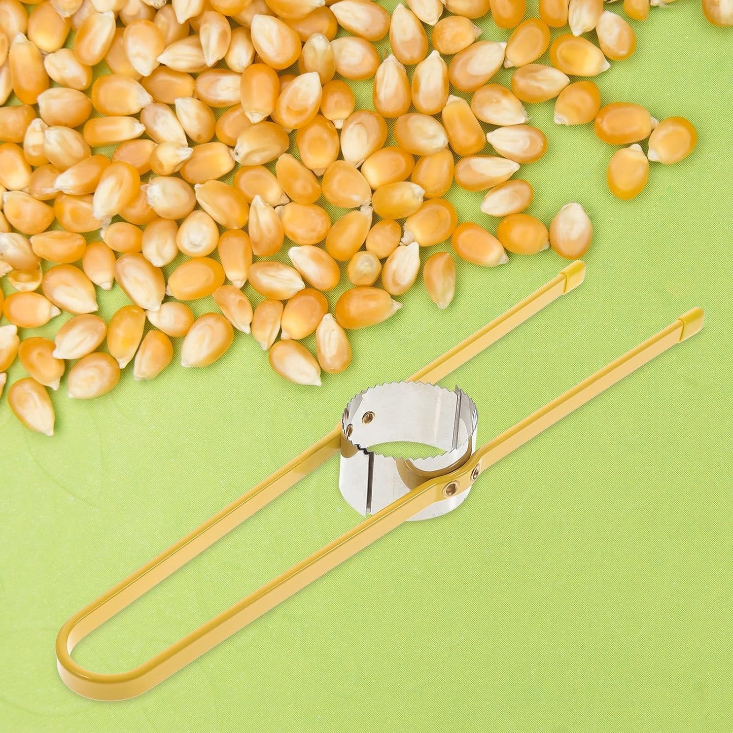 Happyyami Corn Strippers 2-Pack Portable Corn Peelers Stainless Steel Kernel Cutter Tool for Fresh and Dry Easy Removal Compact Kitchen Gadget 10.62In