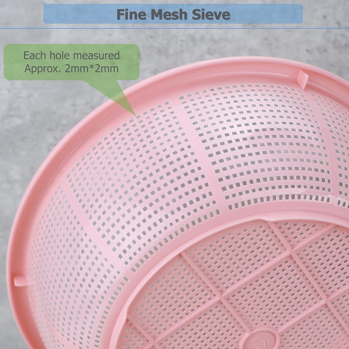 EIKS Plastic Water Basin with Strainer Basket for Washing Draining Vegetables Fruit Grains Salad Cooing Preparation in Home Kitchen