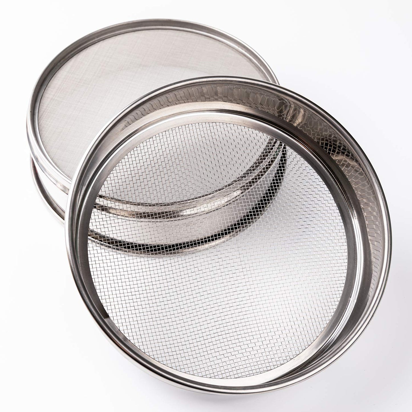 φ20×4.5cm 40 Mesh 304 Stainless Lab Sieves Economy Test Sieve 304 Stainless Steel Wire Cloth（0.45mm） - Colors A