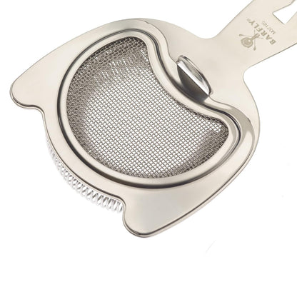 Barfly Fine Mesh Spring Strainer, Black
