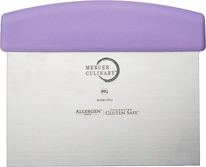 Mercer Culinary Millennia Bench Scraper, 5 7/8 Inch X 3 1/2 Inch Blade, Black Handle