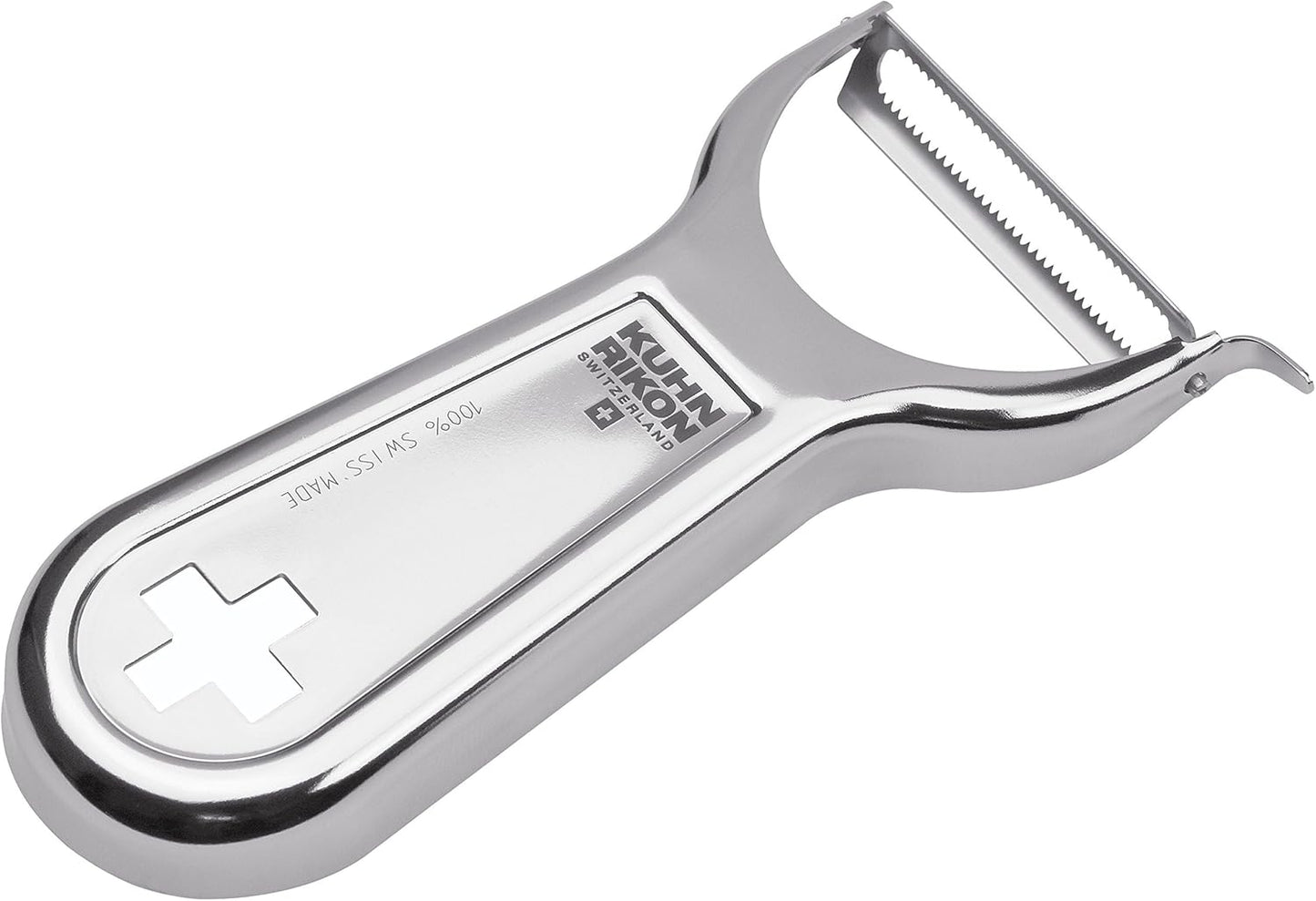Kuhn Rikon Swiss Metal Peeler 4”, Stainless Steel