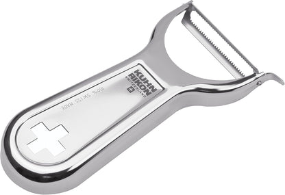 Kuhn Rikon Swiss Metal Peeler 4”, Stainless Steel
