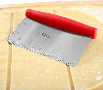 Norpro 583R Grip-EZ Bench Scraper/Chopper, Red