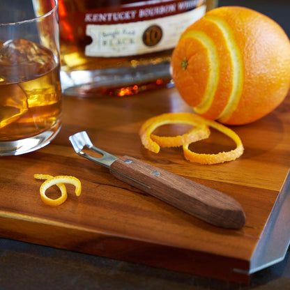 Viski Citrus Peeler Tool, Fruit Peeler for Cocktails, Bar Peeler Stainless Steel, Lemon Peeler, Professional Grade Cocktail Peeler, Bartender Tools