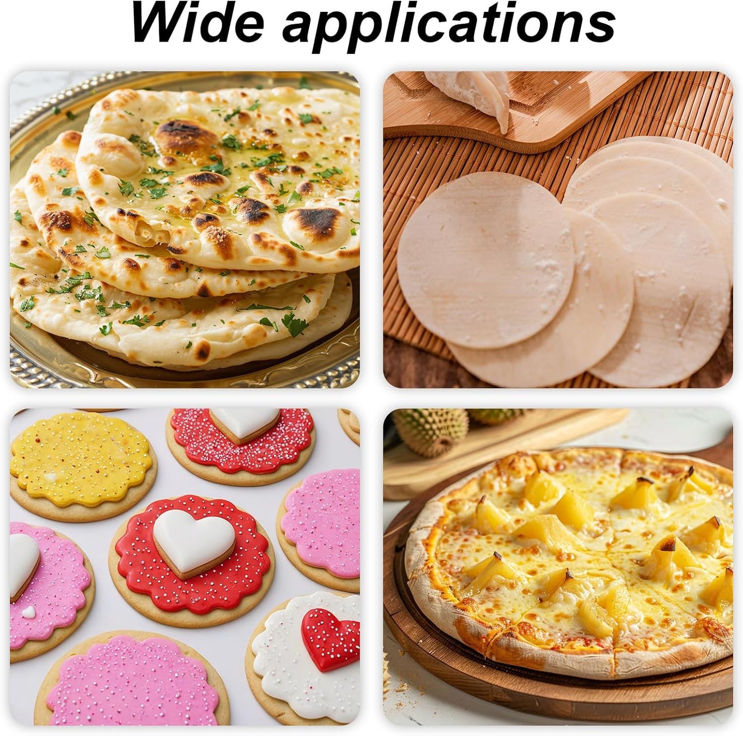 2pcs Hand Wooden Pastry Roller, 2 Size Non-Stick Small Mini Rolling Pins for Pizza Dough Pastry Bread Tortilla Cookies Pie Dumplings Easy Clean Kitchen Baking Tools for Home Cooking