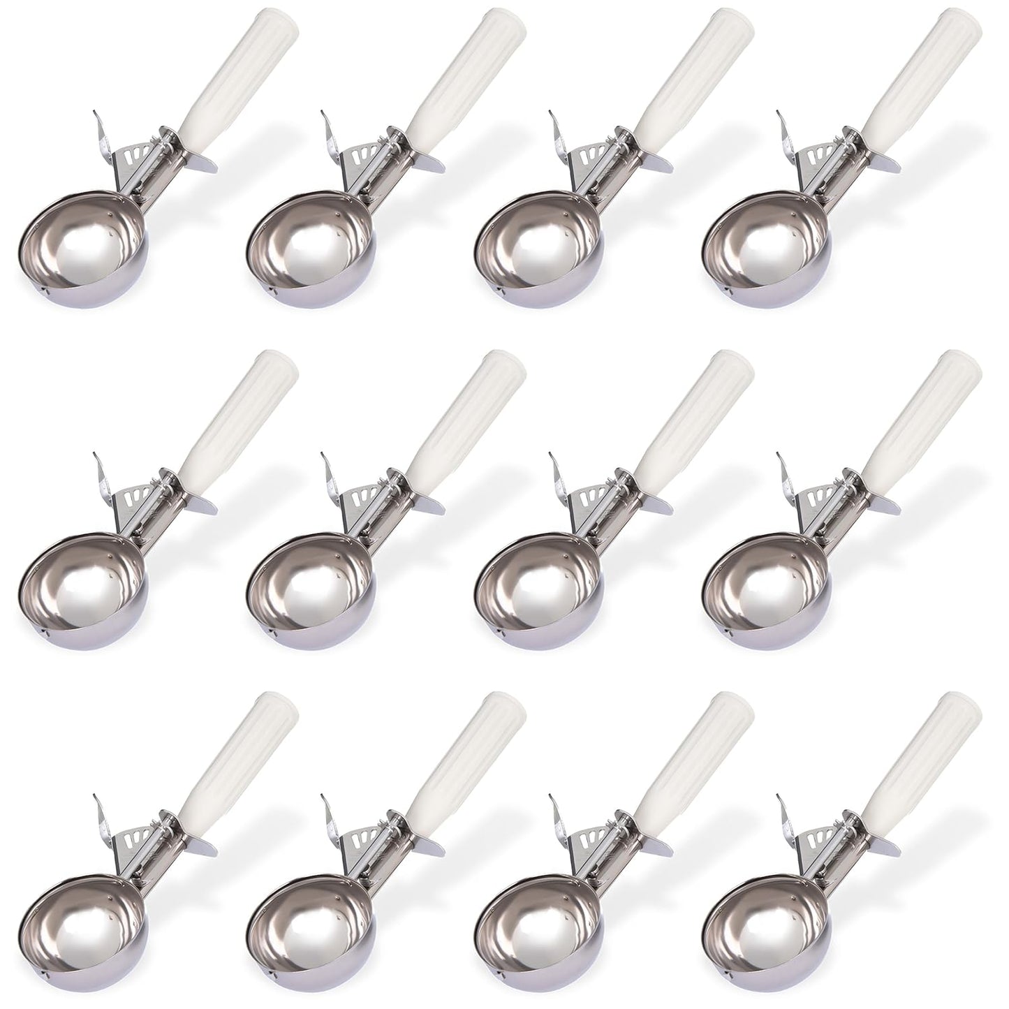 Carlisle FoodService Products 60300-30 Stainless Steel Portion Control Disher Scoop, 1.3 oz, Black, 1 Count