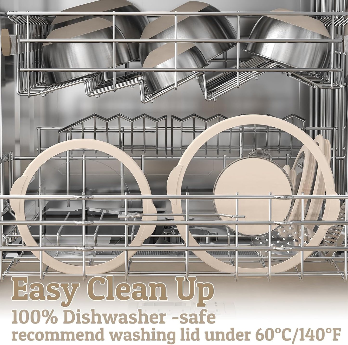Mixing Bowls with Lids Set - Non-Slip, Airtight Warp-Proof TPR-AS Lids, Thicker Stainless Steel Bowls, Measurement Lines & 3 Graters, Prep Meal Bowl, Black Nesting Bowl for Kitchen, 5/3/2/1.5/0.63QT