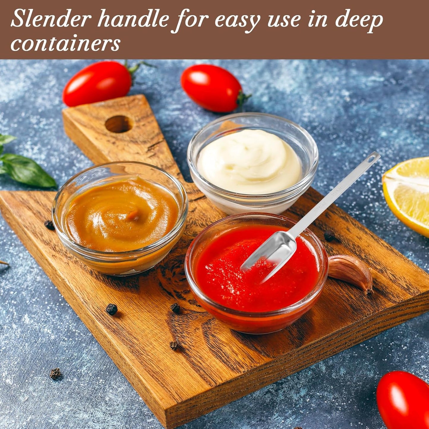 2PCS 1/2 Teaspoon Stainless Steel Single Measuring Spoon 2.5 ml Teaspoon Rectangular Individual Measuring Spoons (1/2Tsp | 2.5 ML | 2.5 cc | 1/2 Tablespoon)