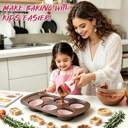 2pcs Pink Pastry Scoop Batter Dispenser with One-Touch Button, Baking & Pastry Dispensing Tool for Muffins, Cupcakes, Cookie Dough & Pancakes, BPA Free Dishwasher Safe Kitchen Gadget