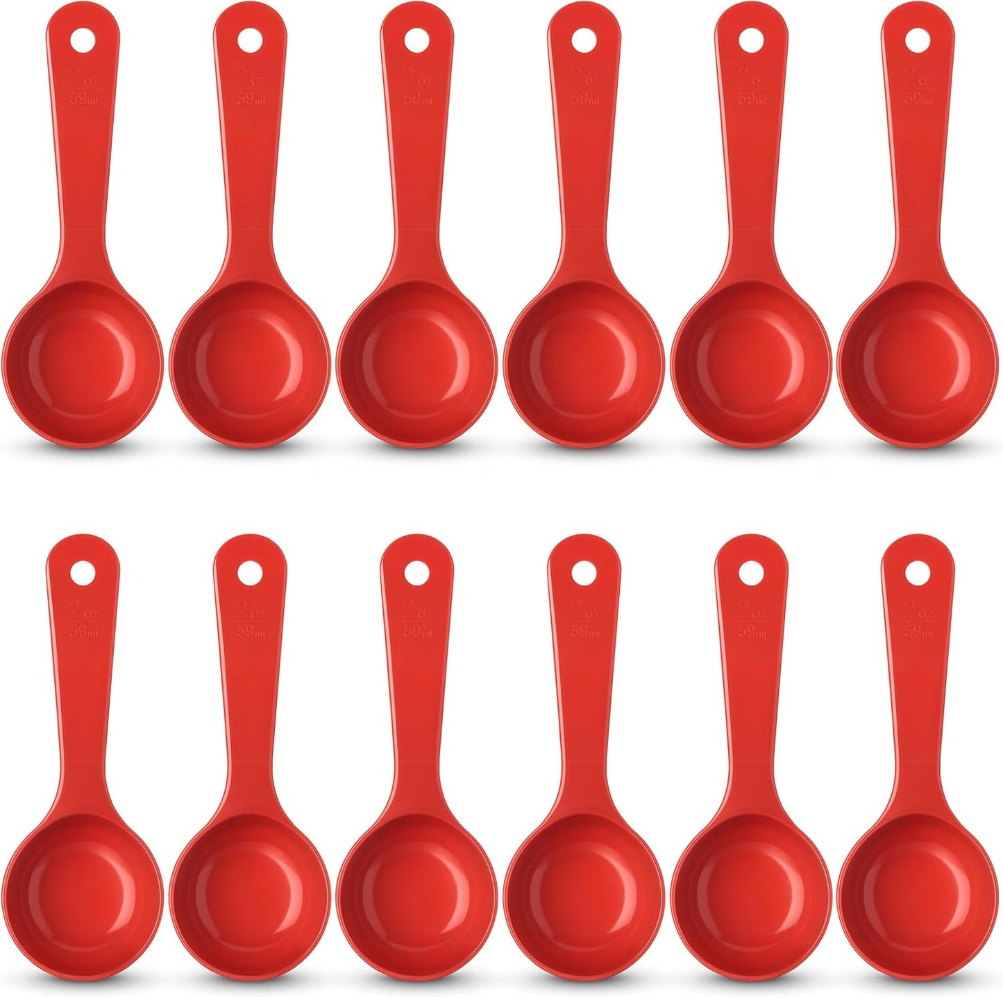 Carlisle FoodService Products 492104 Measure Miser Solid Measuring Spoon with Short Handle, 1 Ounce, Yellow