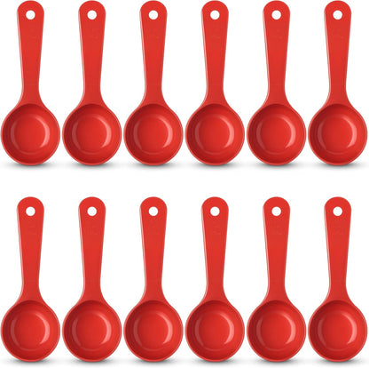 Carlisle FoodService Products 492104 Measure Miser Solid Measuring Spoon with Short Handle, 1 Ounce, Yellow