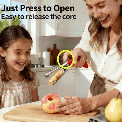 Apple Corer Tool, Apple Core Removal, Stainless Steel Apple Core Remover Tool, Easy to Grip, Easy to Use